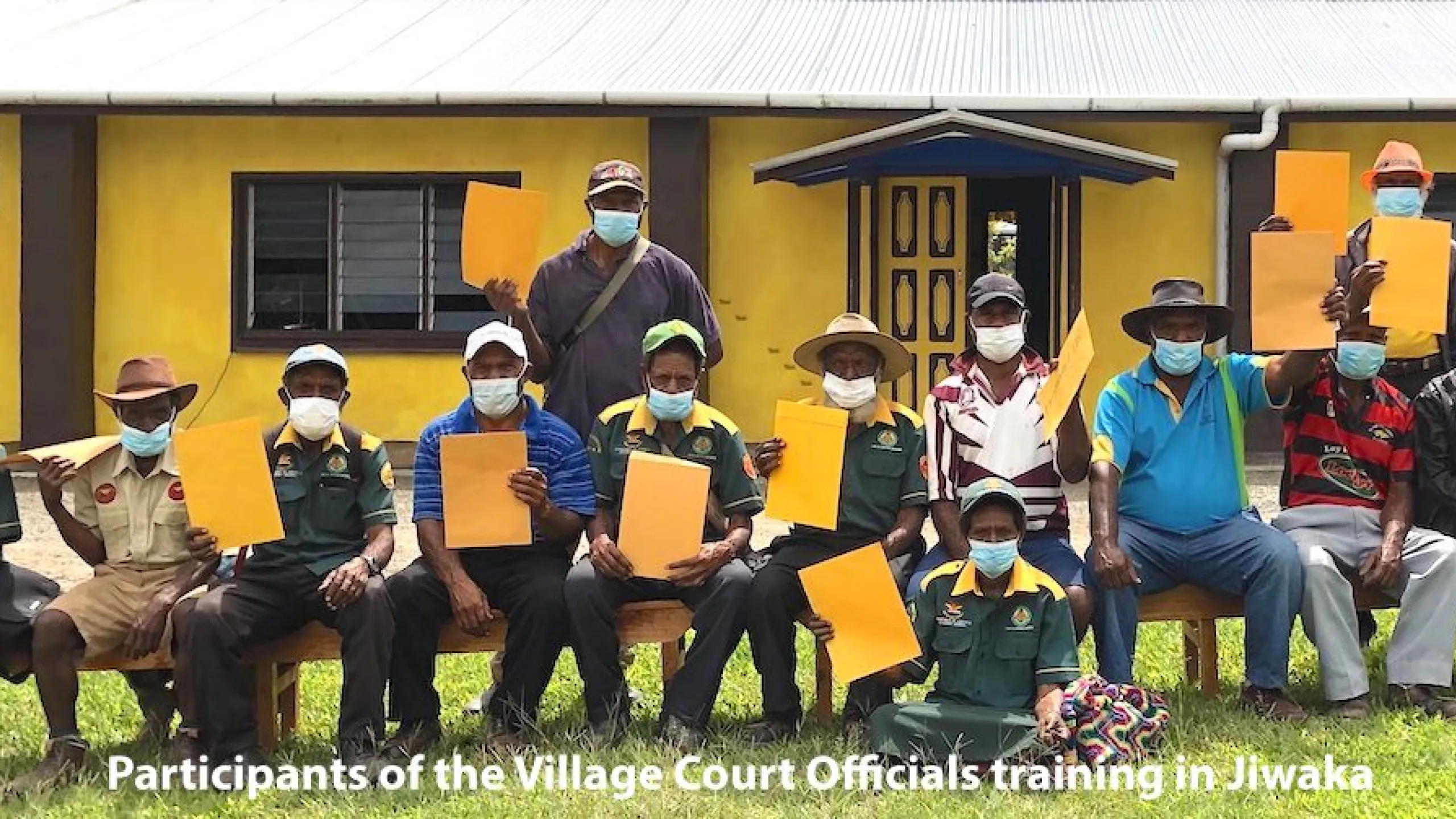 Participants of the vilage court officials training in Jiwaka