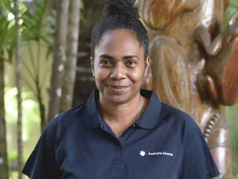 Australia Awards Scholarship awardee Amanda Tevlone
