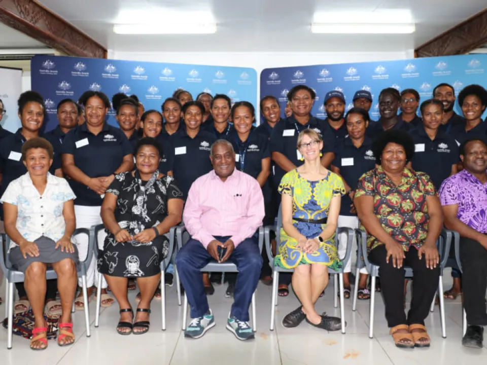 Madang scholars and Partner Training institute reps
